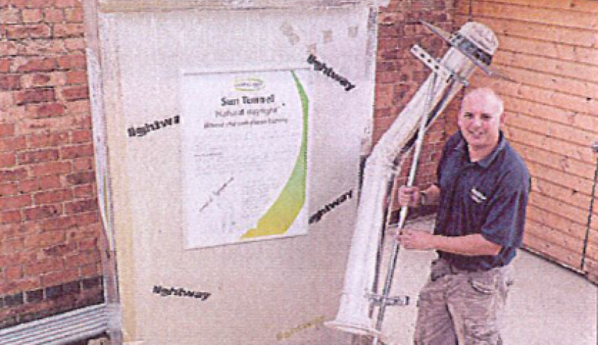 Lightway sun tunnel demonstration unit Lightway sun tunnel demostration unit