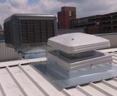 Evaporative coolers remove heat by using the energy to evaporate water