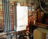 Griffiths installation of the indoor hybrid boiler/hydrobox unit