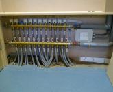 Polypipe underfloor heating manifold