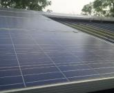 Polycrystalline photovoltaic panels.